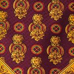 Gravata-Versace-Vintage-Bordo-e-Amarelo