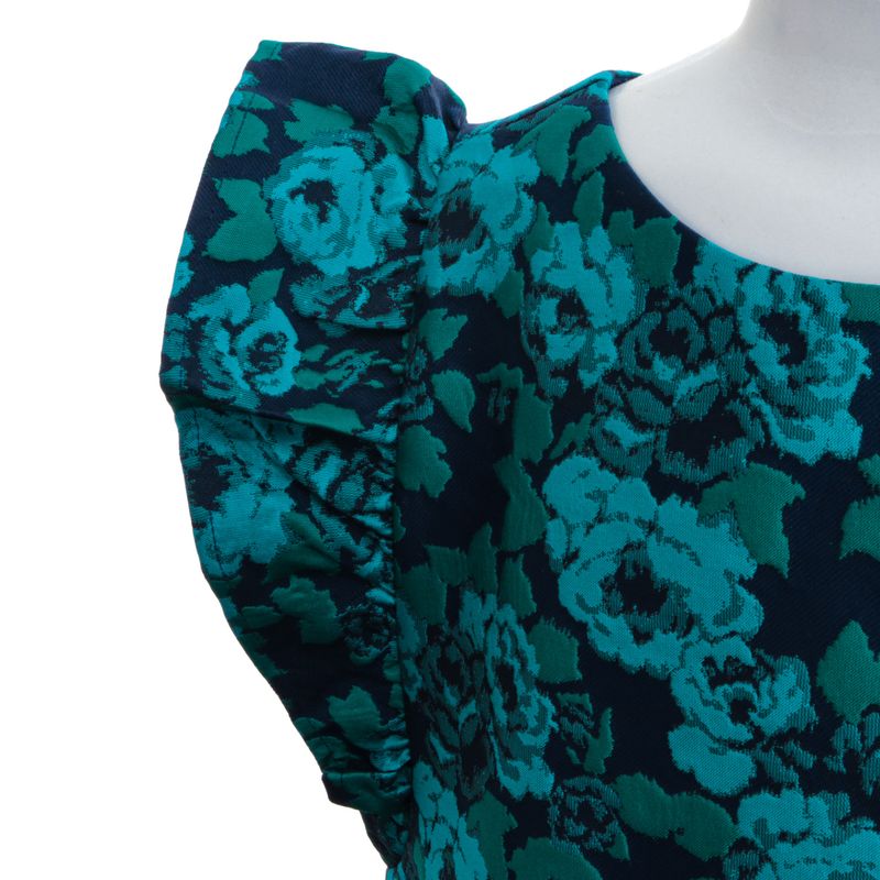 Blusa-Janie-and-Jack-Infantil-Jacquard-Floral-Azul