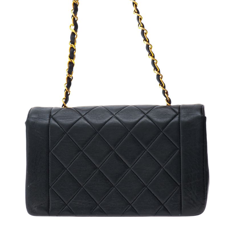 Bolsa-Chanel-Diana-Flap-Vintage-Lambskin-Preto