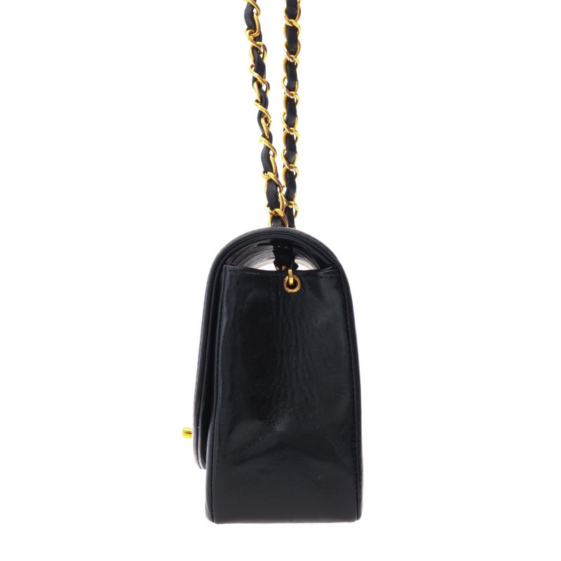Bolsa-Chanel-Diana-Flap-Vintage-Lambskin-Preto