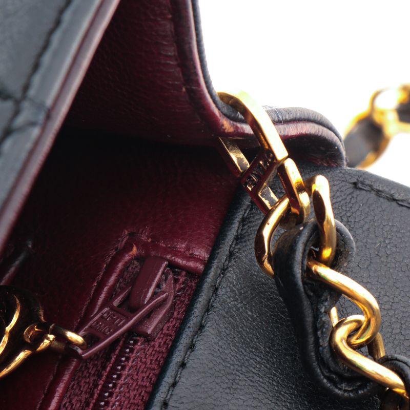 Bolsa-Chanel-Diana-Flap-Vintage-Lambskin-Preto
