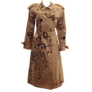 Trench Coat Burberry Bege Estampado