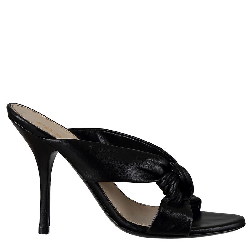 Sandalia-Mule-Prada-Couro-Preto