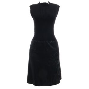 Vestido Versus Versace Lã e Seda Preto