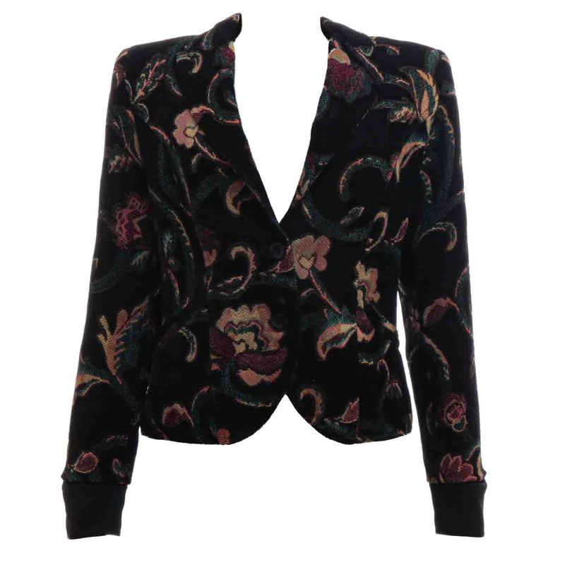 Blazer-Vintage-Veludo-Estampado