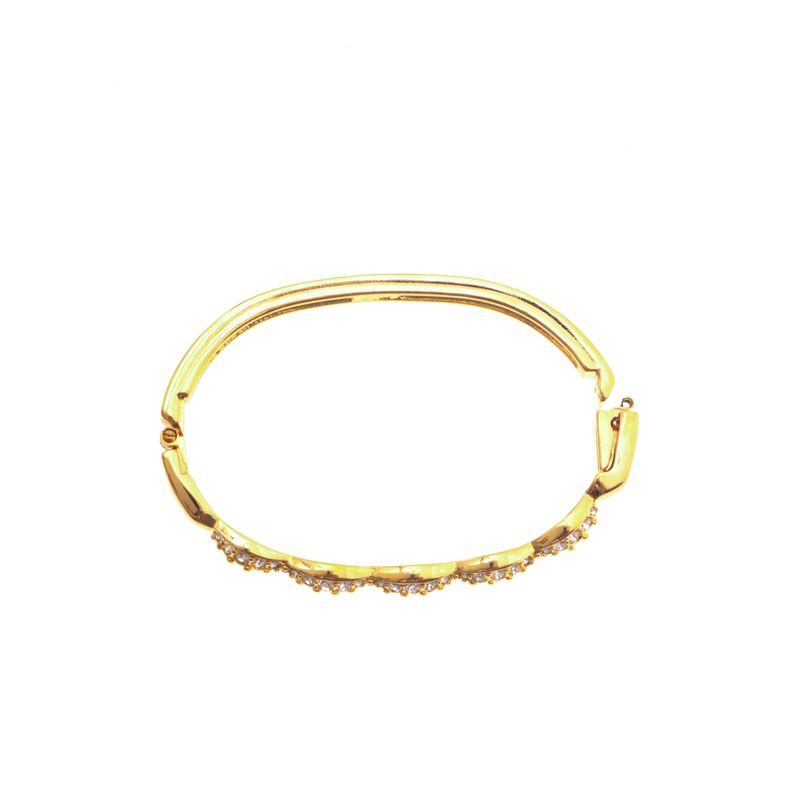 Bracelete-Swarovski-Cravejado-Dourado-Cristal