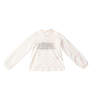 Camiseta Burberry Infantil Manga Longa Branca