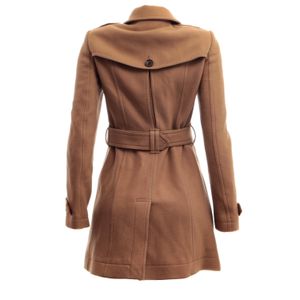 Trench Coat Burberry Lã Bege