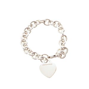 Pulseira Tiffany & Co Return to Tiffany Pingente Coração Prata