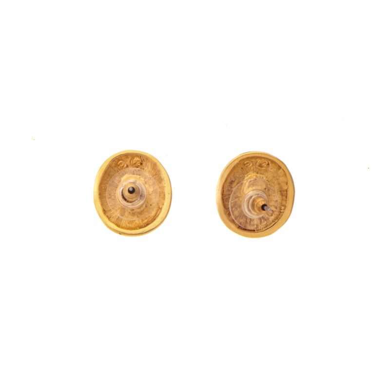 Brinco-Swarovski-Dourado-Preto-Redondo