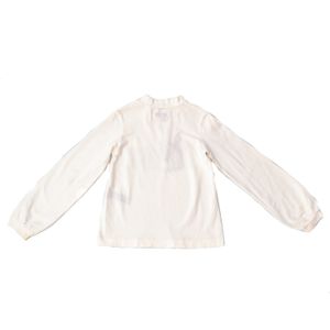 Camiseta Burberry Infantil Manga Longa Branca