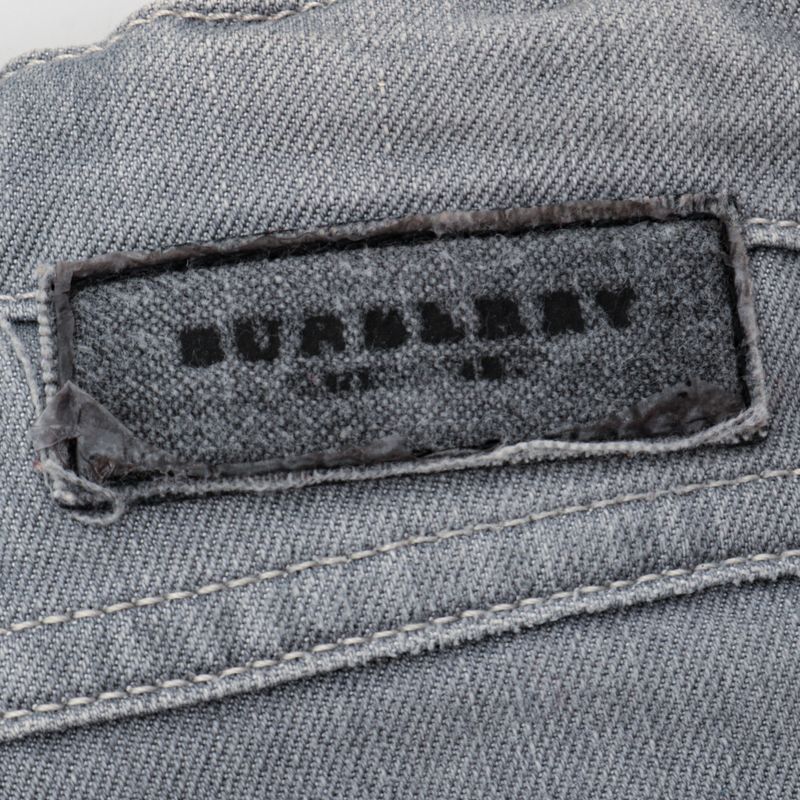 Calca-Jeans-Burberry-Infantil-Cinza