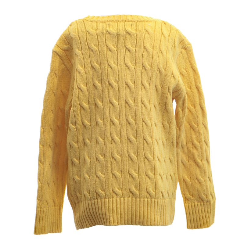 Sueter-Polo-Ralph-Lauren-Infantil-Trico-Amarelo