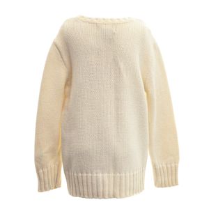 Suéter Polo Ralph Lauren Infantil Tricô Branco Bandeira