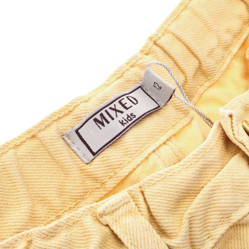 Short-Jeans-Mixed-Infantil-Amarelo