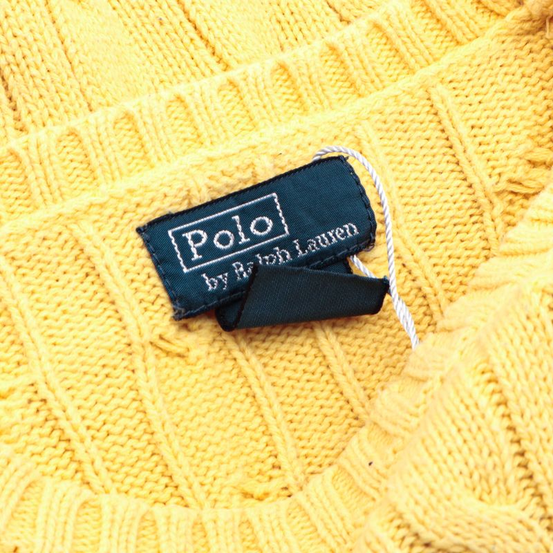 Sueter-Polo-Ralph-Lauren-Infantil-Trico-Amarelo