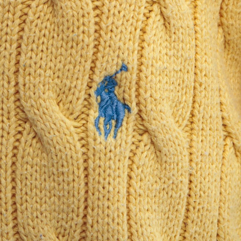 Sueter-Polo-Ralph-Lauren-Infantil-Trico-Amarelo