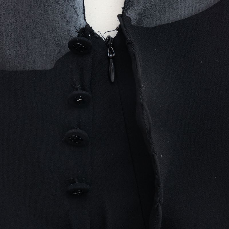 Vestido-Chanel-Seda-Preto