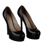 Pump-Saint-Laurent-Couro-Preto