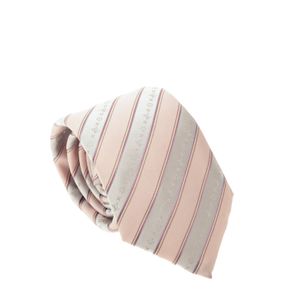 Gravata Louis Vuitton Listras Rosa e Cinza