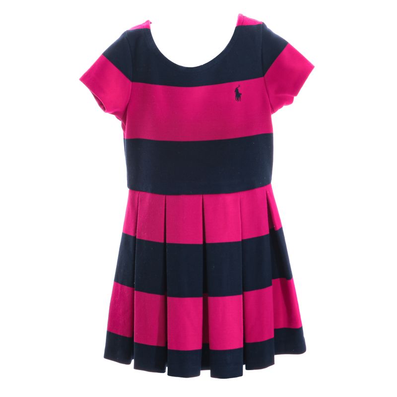 Vestido-Ralph-Lauren-Infantil-Malha-Magenta-e-Marinho
