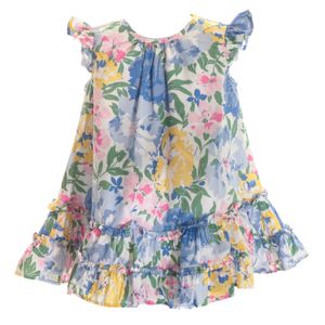 Vestido Ralph Lauren Infantil Floral Azul