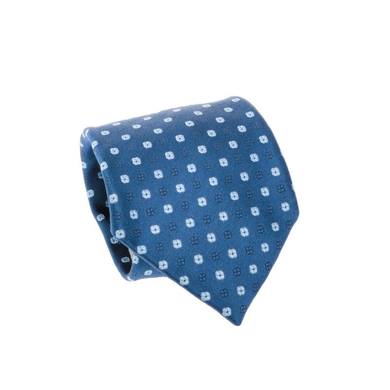 Gravata-Ermenegildo-Zegna-Azul-Flores