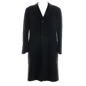 Sobretudo Emporio Armani Lã Cinza Mescla