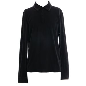 Camisa Polo Armani Exchange Preta Manga Longa