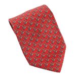 Gravata-Hermes-Seda-Estampada-Vermelha