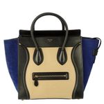 Bolsa-Celine-Luggage-Couro-Bicolor-e-Camurca-Azul