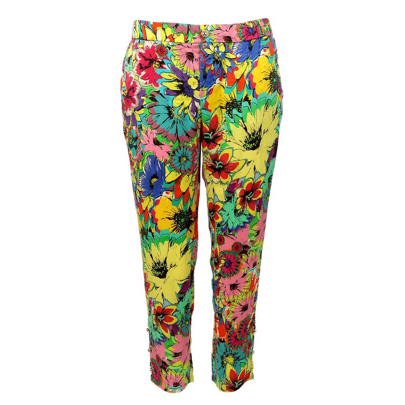 Calca-Roberto-Cavalli-Seda-Estampada