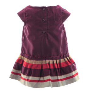 Vestido Janie and Jack Bordô Acetinado