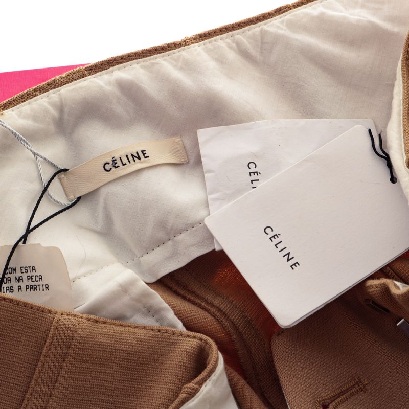 Calca-Celine-Flare-Bege