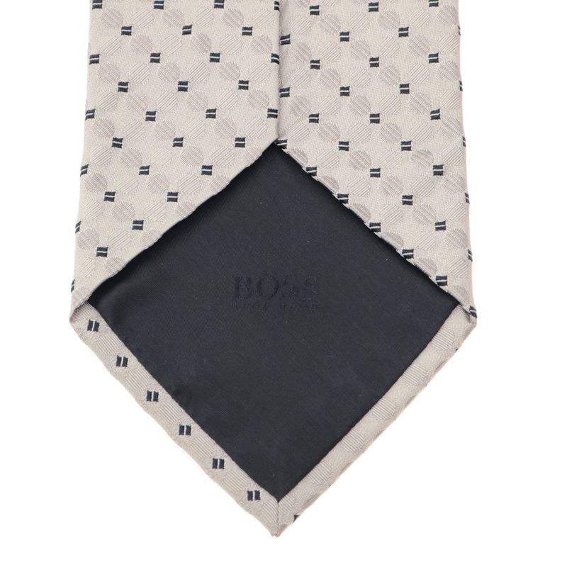 Gravata-Hugo-Boss-Circulos-Cinza-e-Preto