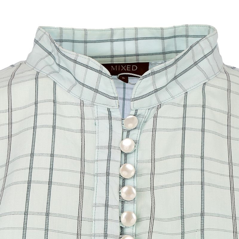 Camisa-Mixed-Tecido-Azul-e-Botoes