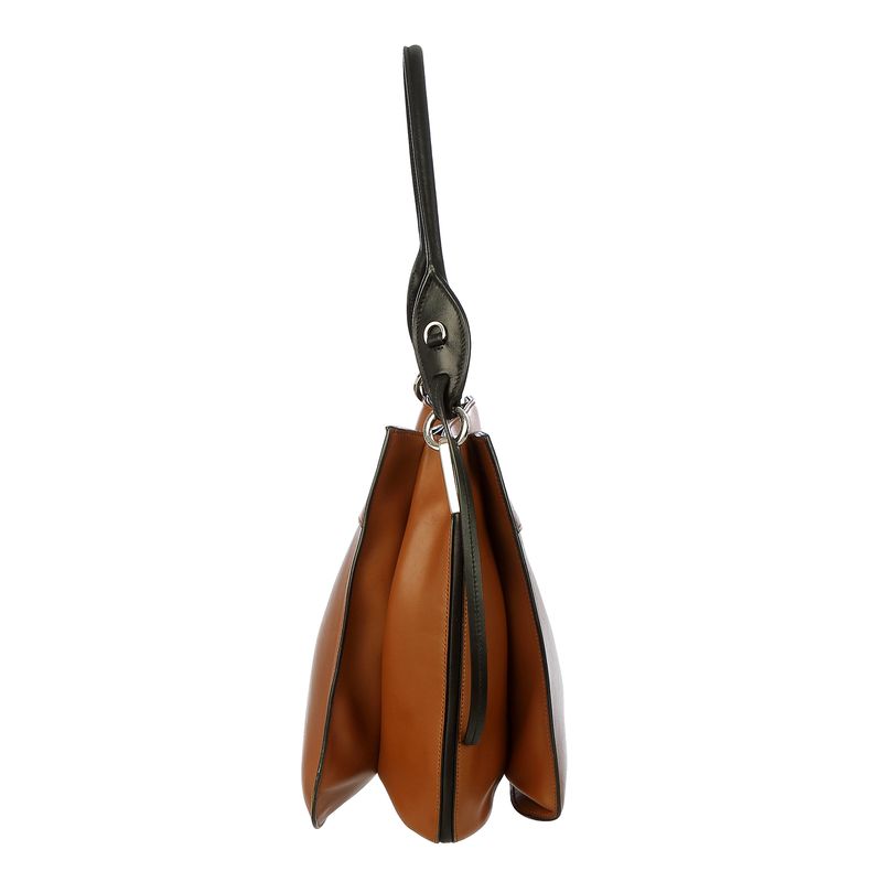 Bolsa-Prada-Margit-Couro-Marrom-e-Preto