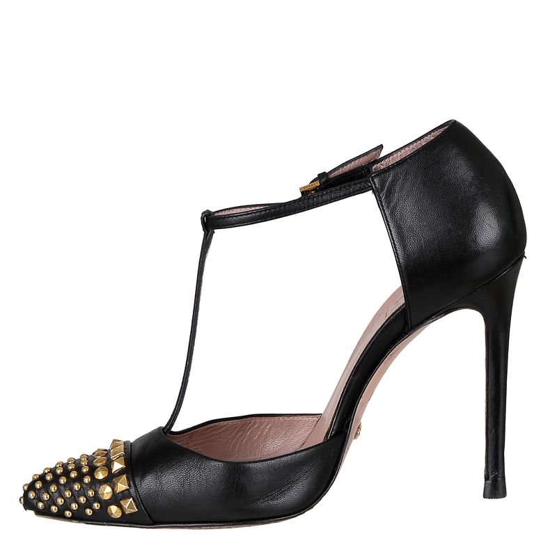 Scarpin-Gucci-Couro-Preto-e-Tachinhas