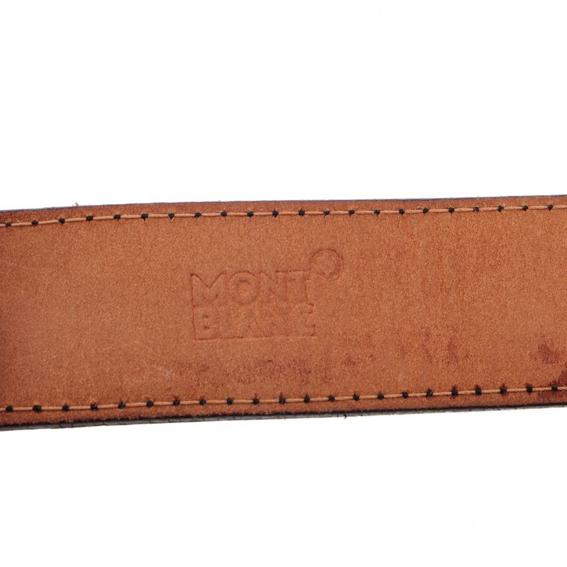 Cinto-Montblanc-Meisterstuck-Preto-Fivela-Dourada