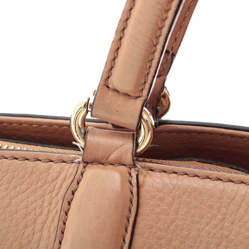 Bolsa-Gucci-Soho-Zip-Tote-Bege