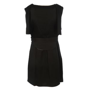 Vestido Reinaldo Lourenço Seda Preto e Branco