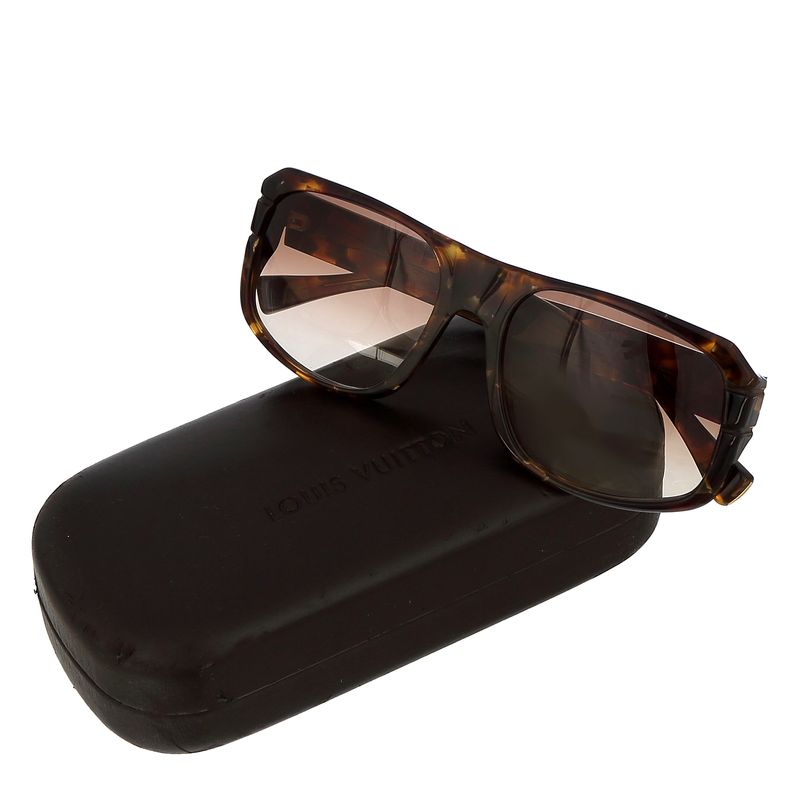 Oculos-Louis-Vuitton-Acetato-Mescla-e-Lente-Marrom