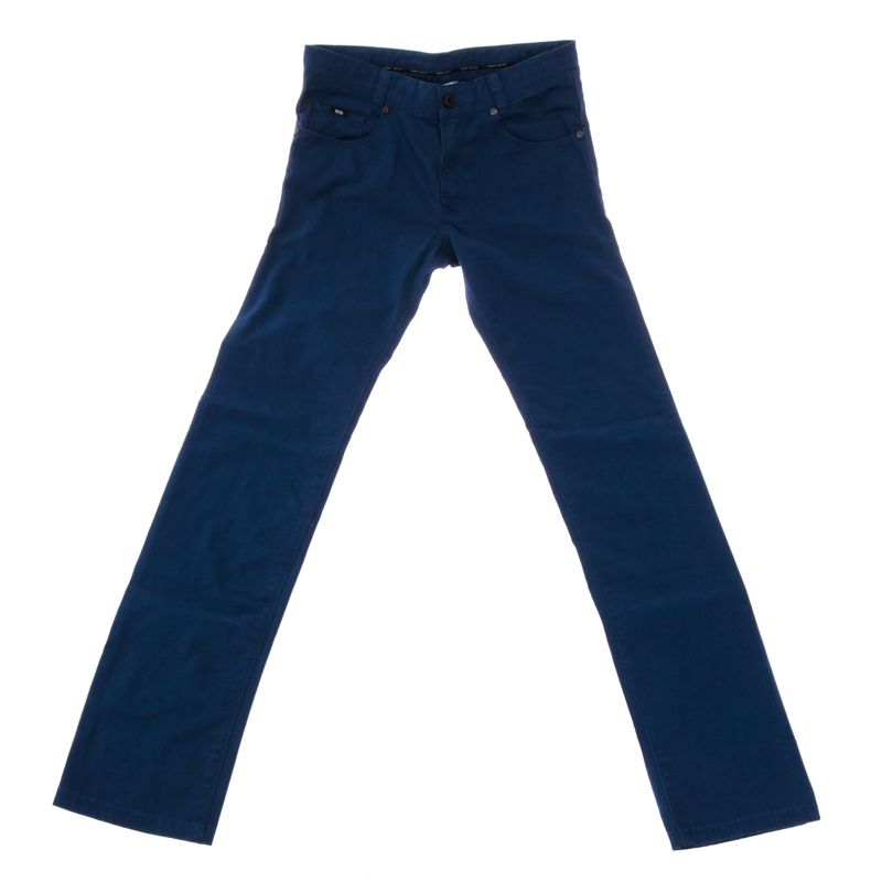 Calca-Hugo-Boss-Infantil-Jeans-Azul