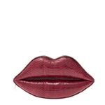 Clutch-Boca-Couro-Exotico-Magenta