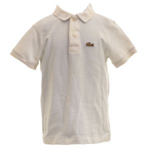 Camisa Polo Lacoste Infantil Branca