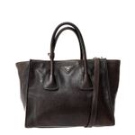 Bolsa-Prada-Tote-Couro-Marrom