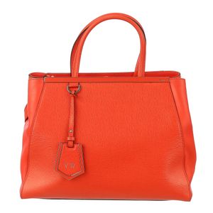 Bolsa Fendi 2Jours Couro Saffiano Laranja