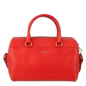 Bolsa Saint Laurent Duffle Baby Couro Vermelho