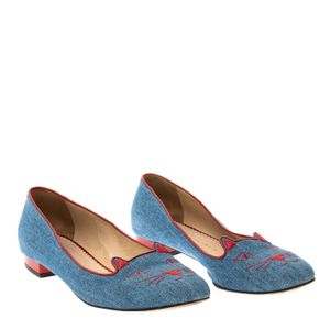 Sapatilha Charlotte Olympia Denim