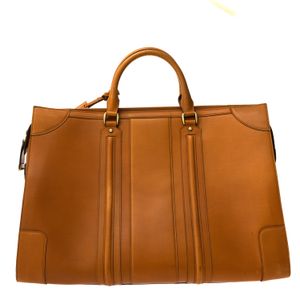 Mala Gucci Vintage Couro Caramelo